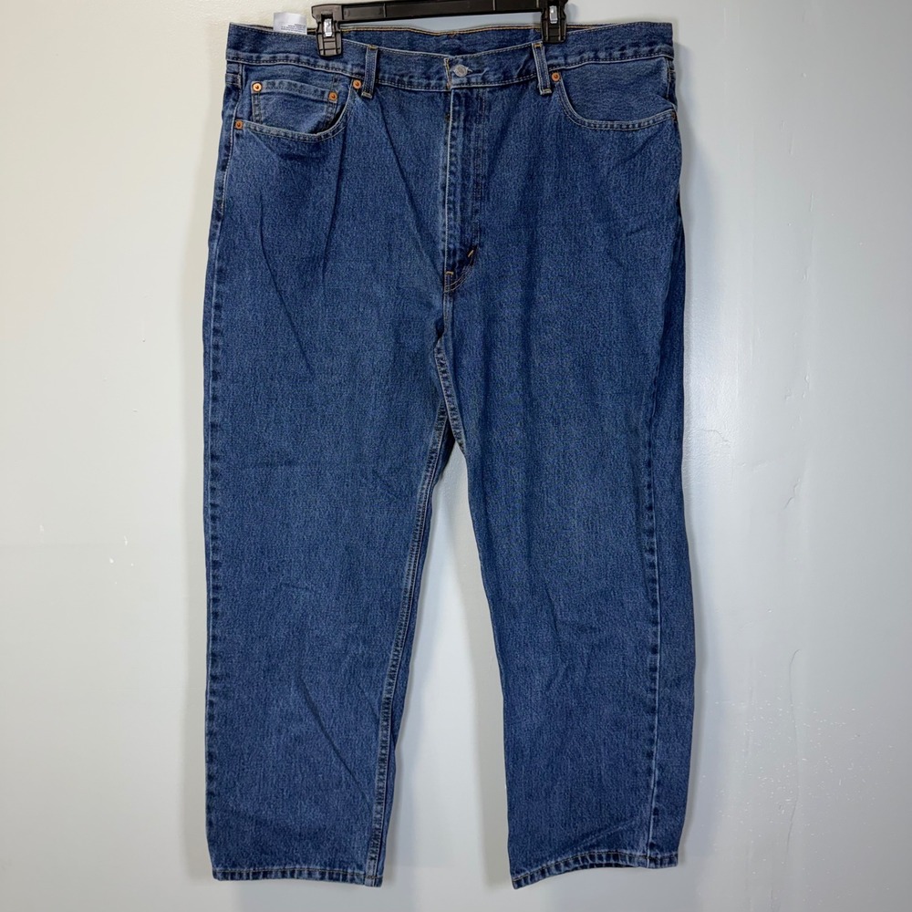 Levis 550 Relaxed Fit Mens Blue Denim Jeans W42 L29 Medium Wash Classic